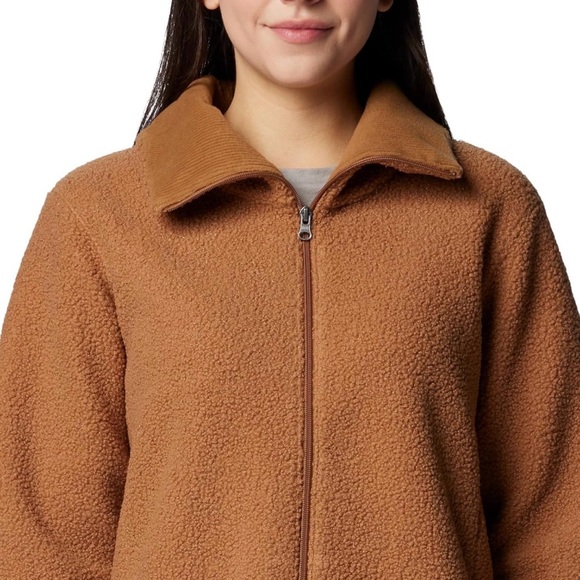 Columbia • Blue Point Creek Fleece Full Zip Jacket, Camel Brown - Size XXL - Picture 15 of 16